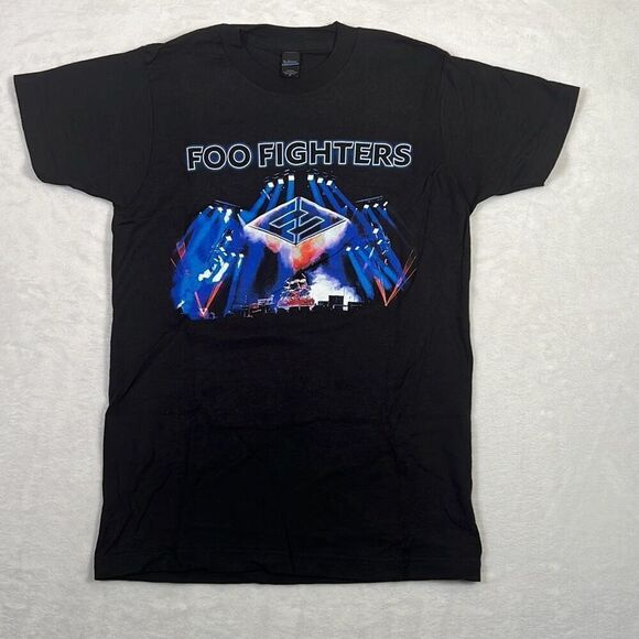 Foo Fighters‎ Concrete and Gold 2018 World Tour Concert Black T Shirt Men XS - Picture 1 of 6